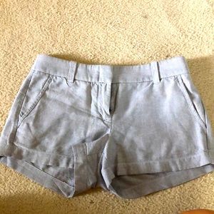 Grey J Crew shorts size 0